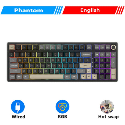 RK ROYAL KLUDGE R98Pro Gasket Wired Mechanical Keyboard 98 Keys RGB Hot-swappable Pluggable Button Gamer Keyboard PBT Keycaps