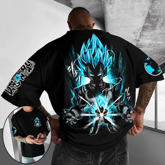 Dragon Ball Z Printed Short Sleeve Cotton T-Shirt Son Goku Vegeta Men Women Clothes Harajuku Y2K Tee Vintage Summer Streetwear