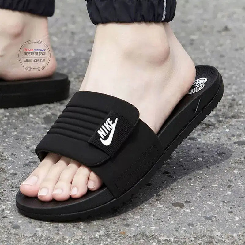 Nike Men Slide Slippers, Soft Cushion Non-slip Quick Dry Casual Indoor Outdoor Beach Shower Slippers DQ9624-001