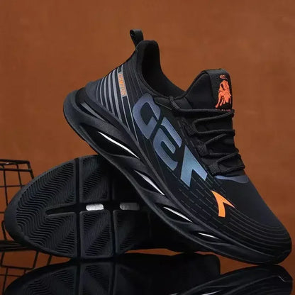 New Summer Mens Breathable Mesh Running Shoes Lightweight Sports Sneakers Trendy Brand