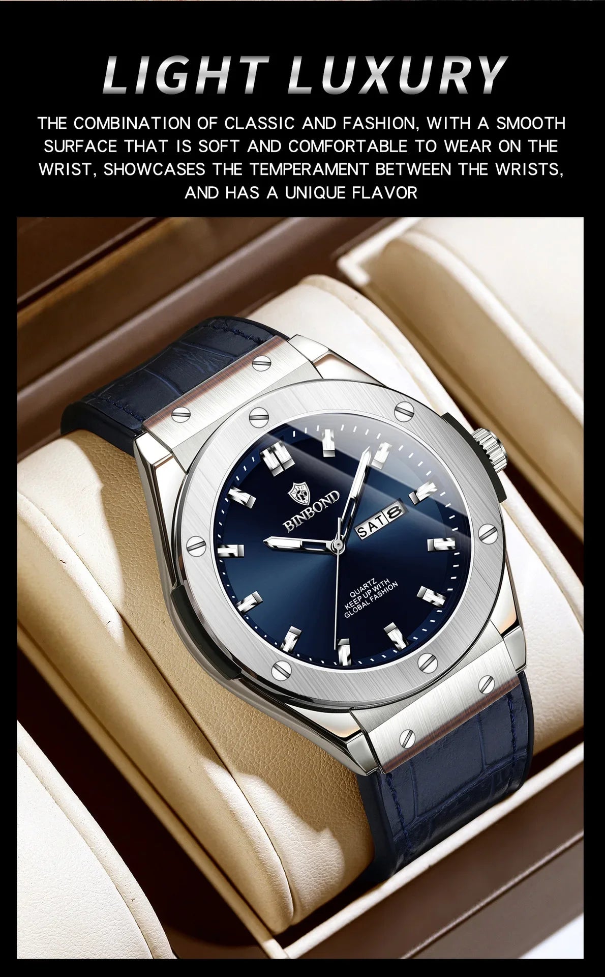 Montre en cuir pour homme, style décontracté et professionnel, montre de luxe pour homme, montres automatiques, montres-bracelets à quartz tendance pour homme, Relojes De Hombre