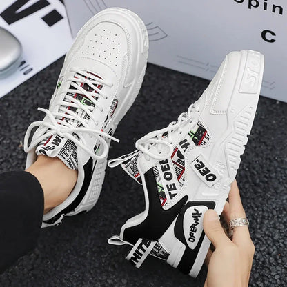 Skateboard Heren schoenen Zomersneakers Leer Casual Mode Outdoor Hardlopen Sport Wandelen Tennis Platform Designer Luxe