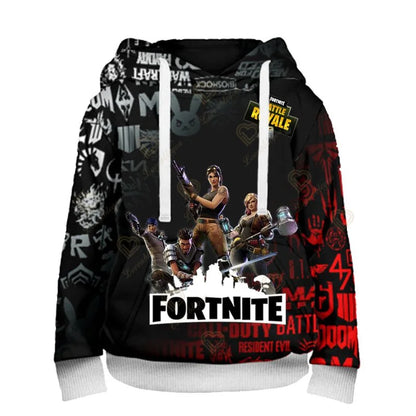 Φούτερ με κουκούλα Fortnite Fans 3D Battle Royale Print Cosplay Victory Printed για άνδρες, γυναίκες και παιδιά, streetwear φούτερ με κουκούλα