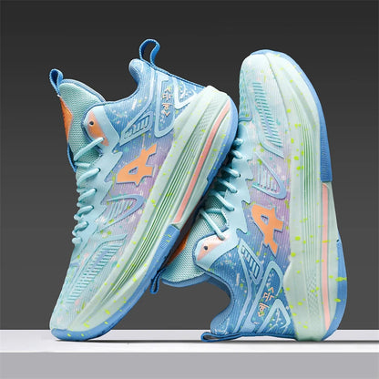 Chaussures de basket-ball pour hommes, respirantes, avec amorti, antidérapantes, résistantes à l'usure, chaussures de course, chaussures de sport pour entraînement en salle de sport, baskets de basket-ball pour hommes.