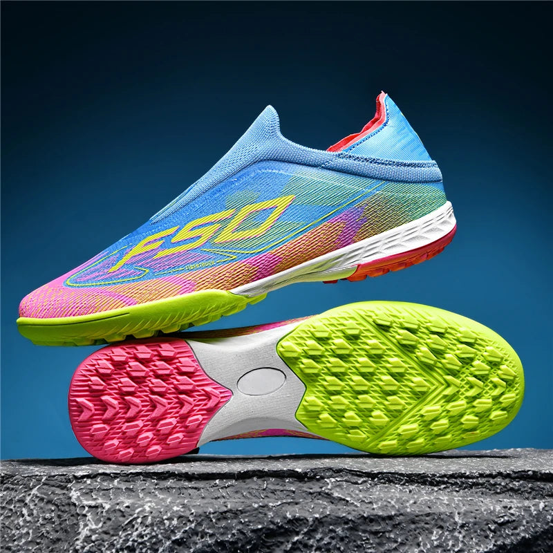 Chaussures de Football pour hommes, bottes de Football ultralégères pour adultes, crampons d'intérieur, antidérapants, Fg sur gazon, confortables, nouvelle collection