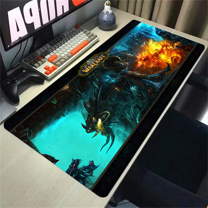 Natural Horde Alliance Mouse Pad Rubber Large Computer Desk Keyboard Mat HD World Of Warcraft Gaming Mousepad Speed Locking Edge