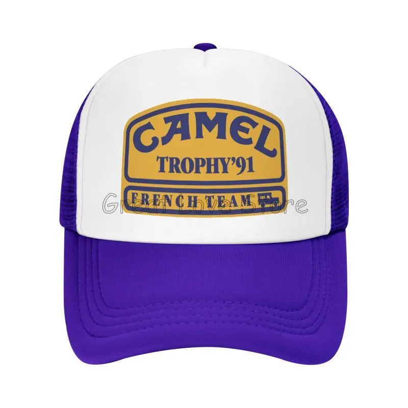 Camel Trophy 91 Print Baseball Cap Unisex Sun Visors Hat Summer Hip Hop Hats for Men Women Outdoor Breathable Mesh Snapback Caps