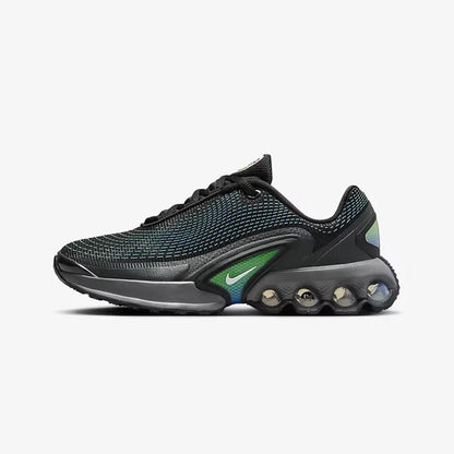 Nike Air Cushion Cushioning Fitness High-Quality Upper Training Women's Low-Top Running Shoes New Lightweight Comfortable Commuting Outdoor Sports Running Shoes Air Max Dn Black and Green Cool Color Fashion Versatile Casual S