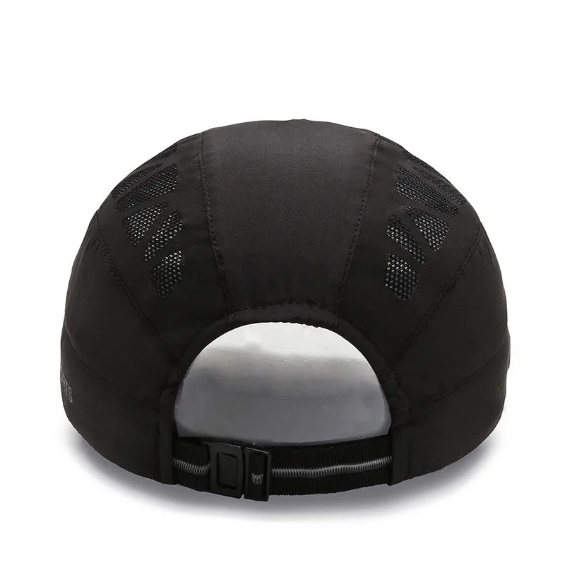 Boné de basebol unissexo com letras impressas, de secagem rápida; chapéus de sol; bonés de malha respirável para atividades ao ar livre no verão; boinas; viseiras; chapéus de golfe