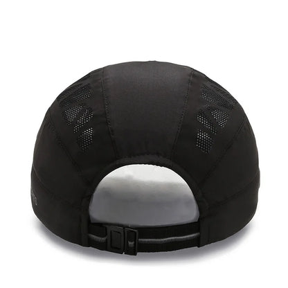 Boné de basebol unissexo com letras impressas, de secagem rápida; chapéus de sol; bonés de malha respirável para atividades ao ar livre no verão; boinas; viseiras; chapéus de golfe