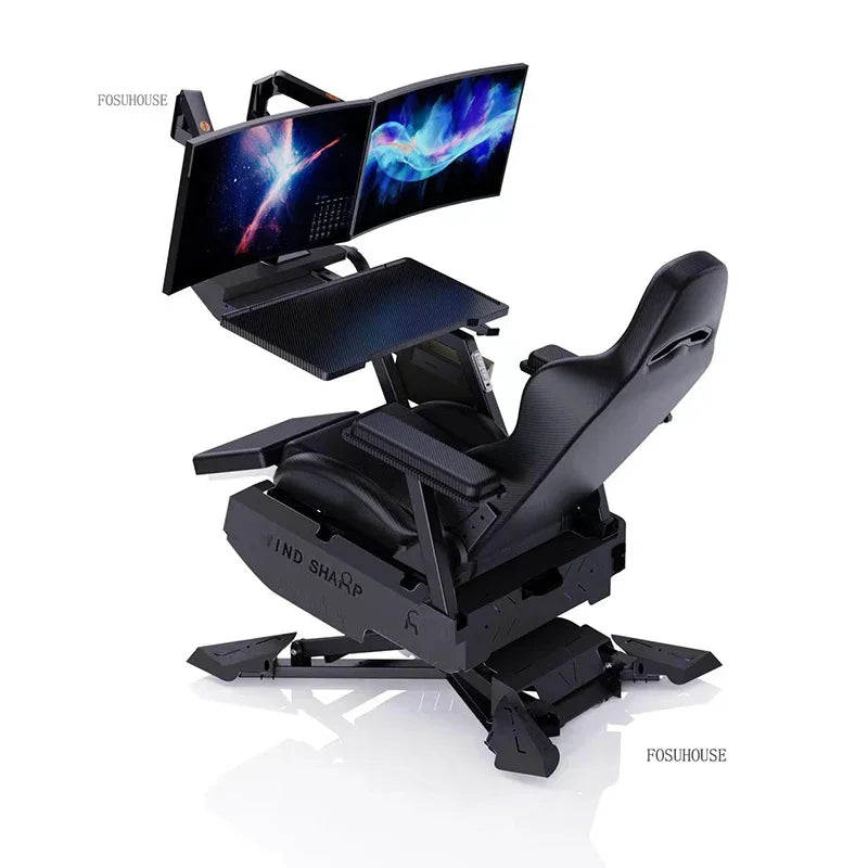 Office Chairs Zero Gravity Notebook Cockpit Gaming Chair Multifunctional Comfortable Computer Chair Lazy Cockpit Integrated