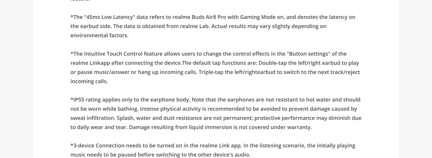 realme Buds Air 8 Pro Global Version 55dB Active Noise Cancelling True Wireless Earphone Bluetooth 6.1 LHDC 5.0 TWS Earbuds IP55