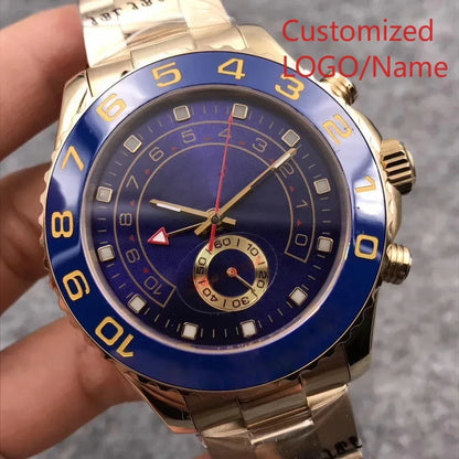A989 Store Customized Watch Men's  44mm  Automatic Mechanical Male Brand Clock Top Watches