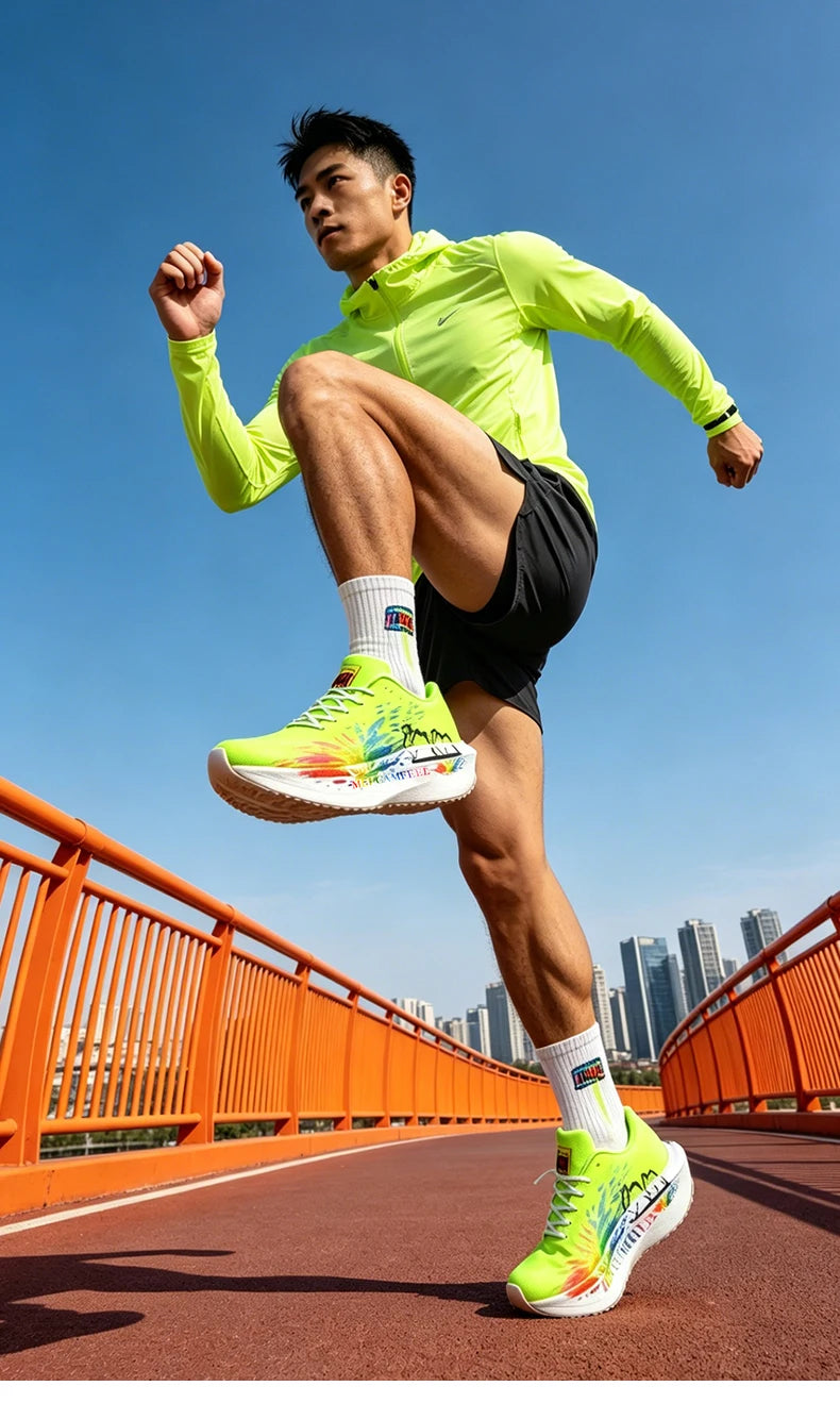 2026 New Eagle Pattern Running Shoes Carbon Plate Marathon Sports Shoes Ultra-Light Breathable Cushioning Training Running Shoes