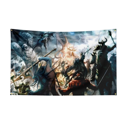 90X150CM Worlds of Warcrafts Wow Flag Polyester Digital Printed Game Tapestry Curtain For Decor dota1s