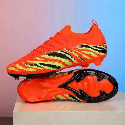 Botas de fútbol para hombre, deportivas, ultraligeras y antideslizantes, para exterior, tacos de adulto para partido, unisex, cómodas para césped, alta calidad