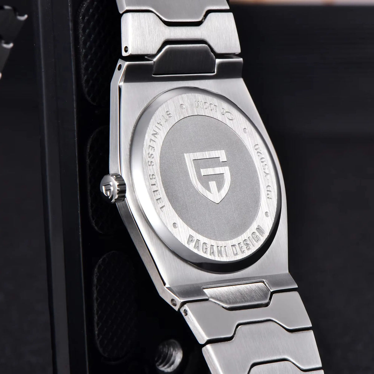 Orologio da uomo di lusso PAGANI DESIGN – Edizione limitata, vetro zaffiro, quadrante rosso, acciaio inossidabile, impermeabile – PDYS020
