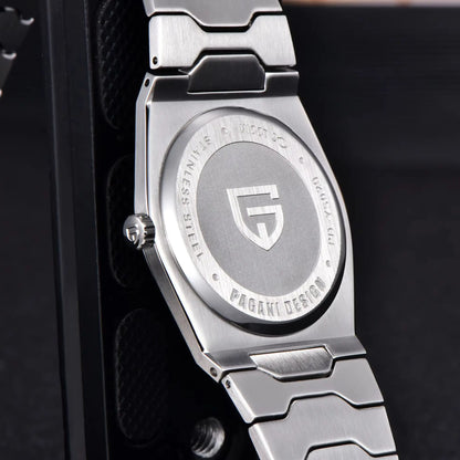 Orologio da uomo di lusso PAGANI DESIGN – Edizione limitata, vetro zaffiro, quadrante rosso, acciaio inossidabile, impermeabile – PDYS020