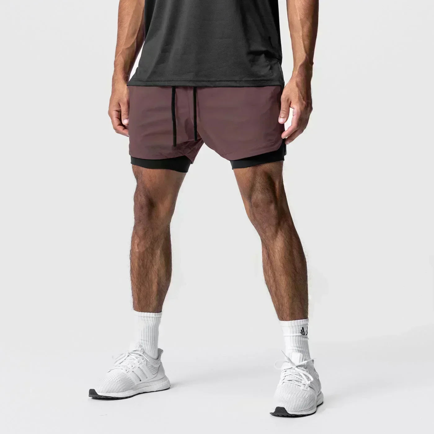 Dragon Ball Men's Double Shorts Vegeta Japanese Anime Summer Fake Two-piece Sports Shorts 2-in-1 Harajuku Y2K Fitness Pants