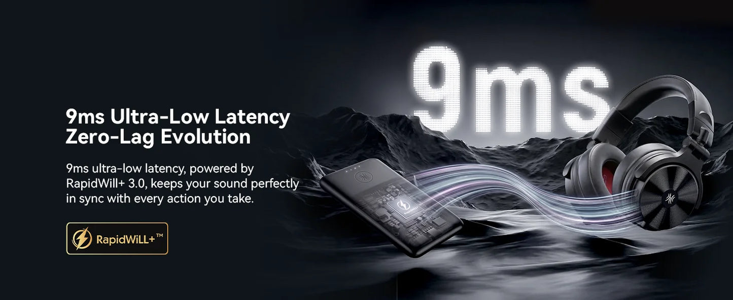 Oneodio Studio Max 1/2 Bluetooth 6.0 Headphones Wireless DJ Headset 9ms Ultra Low Latency Studio Monitor Headphones Hi-Res LDAC