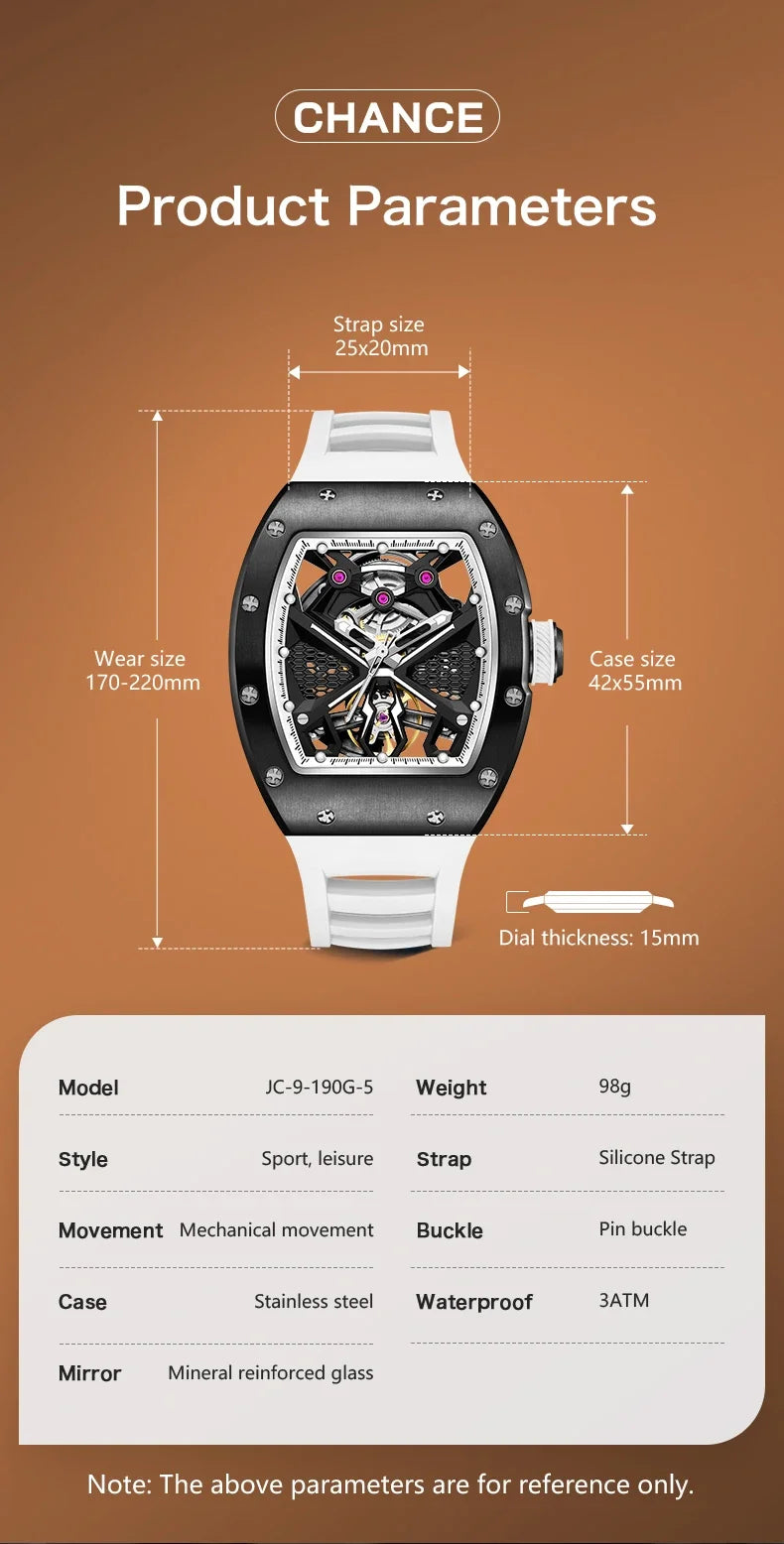TAKE THE CHANCE Model 5 Automatic Movement RMI White Label High-end wristwatch Collector Gift for Watch Lover Gift