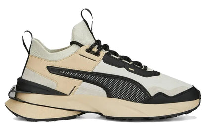 Chaussures de sport décontractées basses Puma Pwrframe, confortables et polyvalentes, en cuir synthétique et cuir de vachette superposé, 390037-01