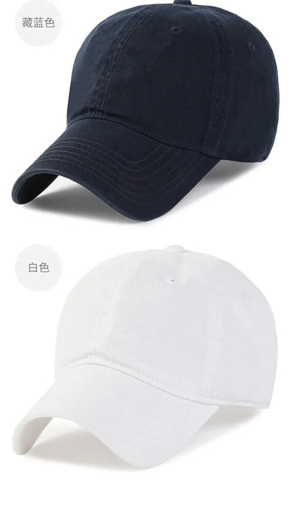 Casquettes de baseball unies, grande taille 63 cm, en coton doux, pour homme ; casquette classique « snapback » ; chapeau de golf pour femme, 59-62 cm