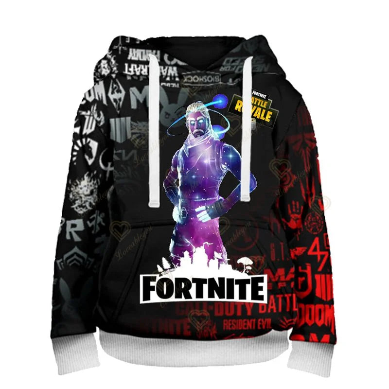 Φούτερ με κουκούλα Fortnite Peely Print New Design για άνδρες, γυναίκες και παιδιά, μακρυμάνικο, μοντέρνο casual streetwear pullover