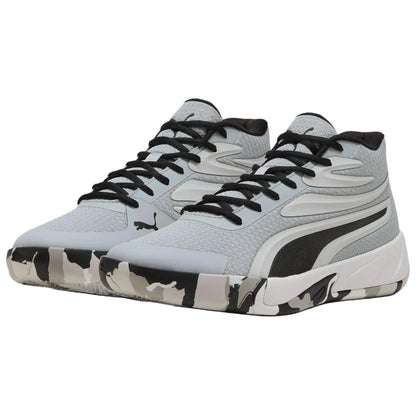 Puma Court Pro, chaussures de ville confortables, polyvalentes et durables, mi-hautes, style décontracté, baskets, gris, 311394-01