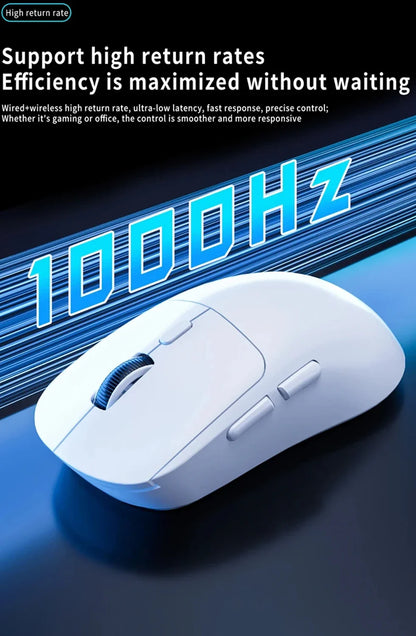 High Quality Rechargeable Wireless Mice Support Bluetooth/2.4G Gaming Mouse High Precision Silent Gamer Mice for ipad Computer
