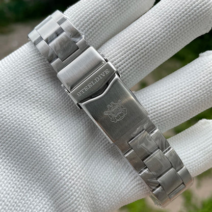 SD1953 STEELDIVE Brand Ceramic Bezel 41mm Steeldive 30ATM Water Resistant NH35 Automatic Mens Dive Watch  with Milled Clasp