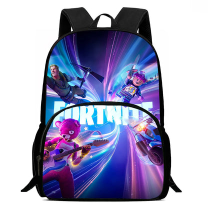 Kids  School Backpack with Front Pocket,  Light Weight Cartoon Fortnite Children Backpack For Age 6-9 , Bags For Boys Girls