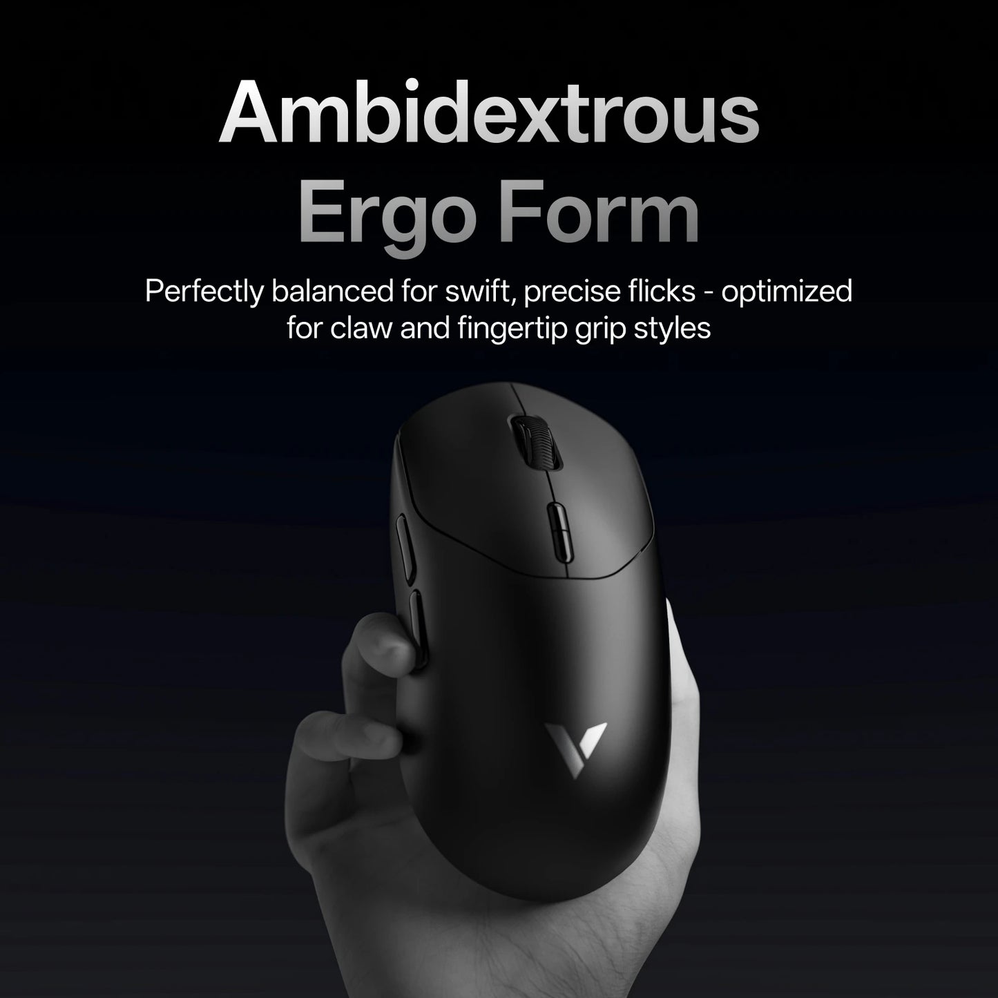 Rapoo VT2 MAX Wireless E-sports Gaming Mouse with 8K Polling Rate Optical Sensor Ergonomic Design 53g Lightweight for PC Latop