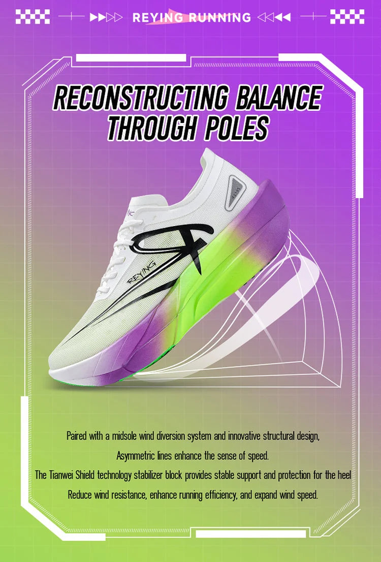 IRUNSVAN Marathon Full Length Carbon Plate Running Shoes Men Cushion Shock Absorbent Triple Rebound Outdoors Road Sports Shoes