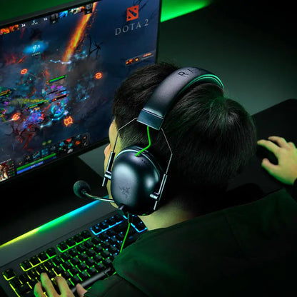 RAZER BLACKSHARK  V2 X Headphones sports Game Headset with Microphone 7.1 Surround Sound Video Gaming Earphone Wired for PC PS4