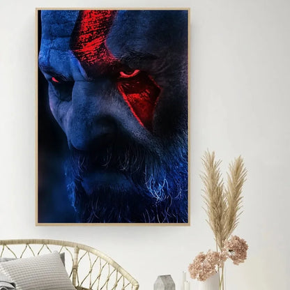 Póster del juego «God of War» - Póster de cine vintage para hacer tú mismo - Cuadro decorativo - Pegatinas para el estudio - Cuadro de pared de tamaño pequeño