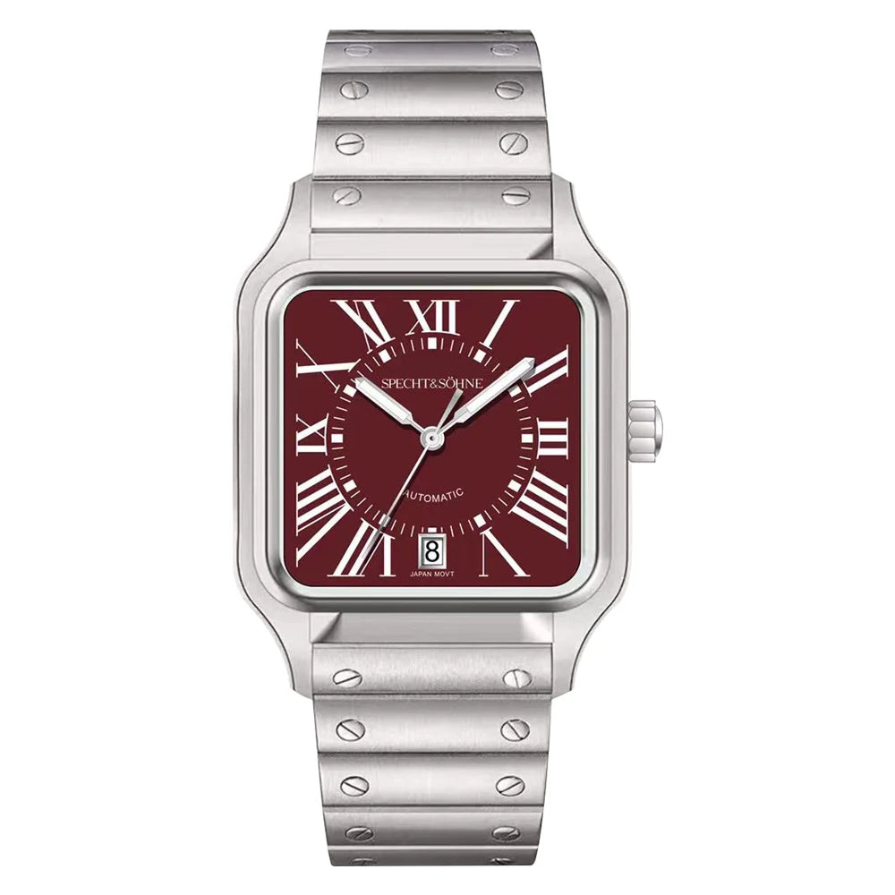 Specht&Sohne New Men's Watches Japan Miyota 8215 Movt Mechanical Wristwatches Stainless Steel 50M Waterproof Relogio Masculino