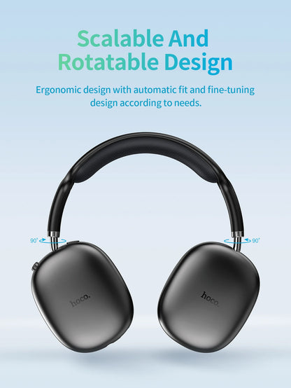 HOCO W35 Air Over-ear Bluetooth Headphones Wireless Sports headset Suport TF card AUX mode Stereo Smart Gaming Student Earphones