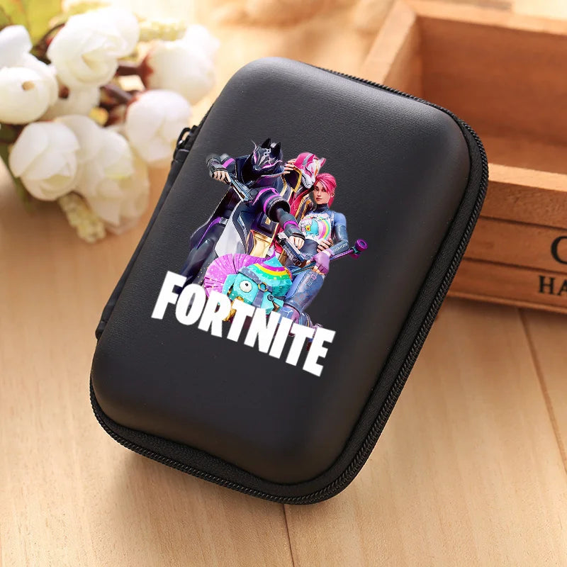 New Fortnite Storage Bag Multi-Function Data Cable Charger Organizer Travel Earphone Protective Pouch Children's Birthday Gift