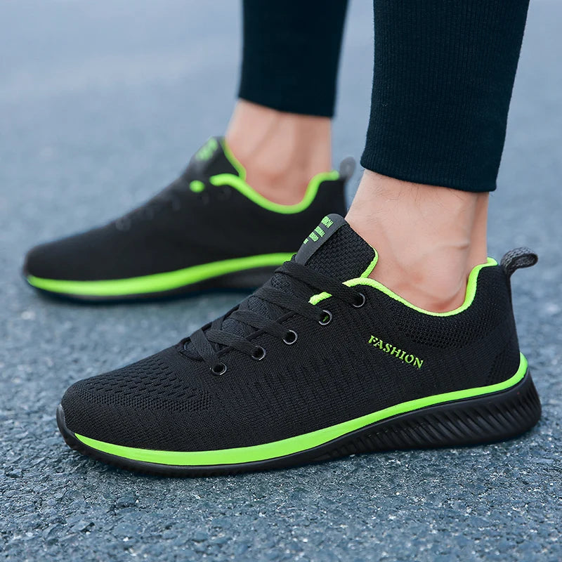 Męskie dzianinowe buty do biegania i chodzenia, casualowe sneakersy, oddychające sportowe buty do biegania, treningu i na siłownię, lekkie buty outdoorowe dla kobiet, rozmiary 38-47