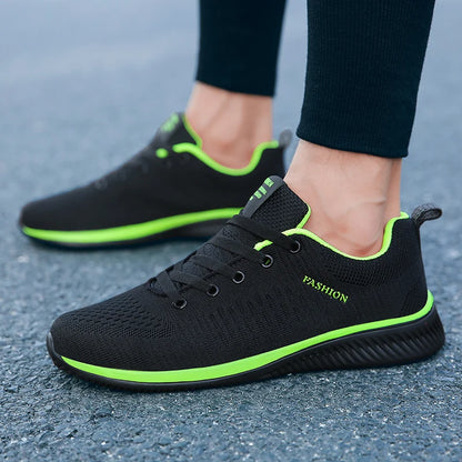 Męskie dzianinowe buty do biegania i chodzenia, casualowe sneakersy, oddychające sportowe buty do biegania, treningu i na siłownię, lekkie buty outdoorowe dla kobiet, rozmiary 38-47