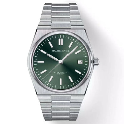 2025 New Arrivals Specht&Sohne Mens Watches Stainless Steel Sapphire Classic Quartz Men Watch Relogio Masculino 100M Waterproof