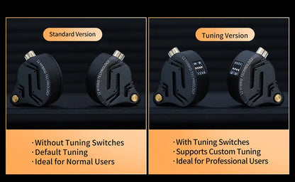 KZ ZS12 PRO X Hybrid Dynamic & Balanced Armature Technology IEM Earphone Upgrade HiFi Bass In Ear Headphone Tunning Wire Headset