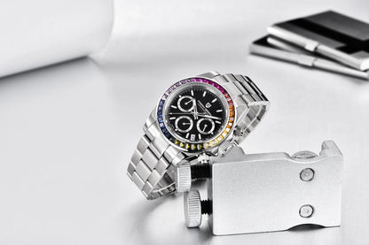 Orologio cronografo da uomo PAGANI DESIGN – Orologio da polso al quarzo di lusso, luminescente e impermeabile.