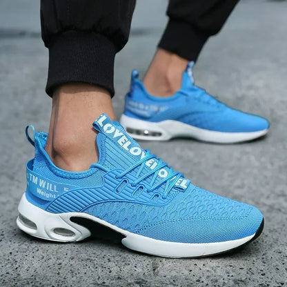 Men Thick Soled Sports Shoes with Fashionable Design Breathable Comfortable Shoes Outdoor Hiking Shoes Zapatillas Hombre De Segu