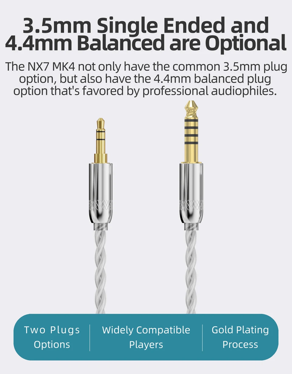 NICEHCK NX7MK4 MK4 Stabilized Wood HIFI Earbud 7 Driver Units Hybrid Audiophile Earphone With Replaceable Tuning Filters IEM MK3