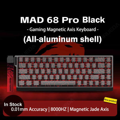 Madlions MAD 60/68 PRO Magnetic Switch Gaming Keyboard E-sport Custom Mechanical Aluminum Keyboard Ergonomics Accessories
