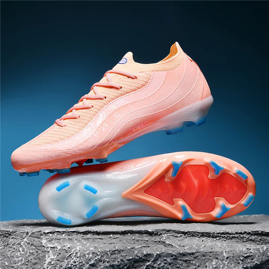 New Men's Soccer Shoes Professional Football Boots Non-Slip Cleats FG/TF Grass Outdoor Training Athletic Sneakers