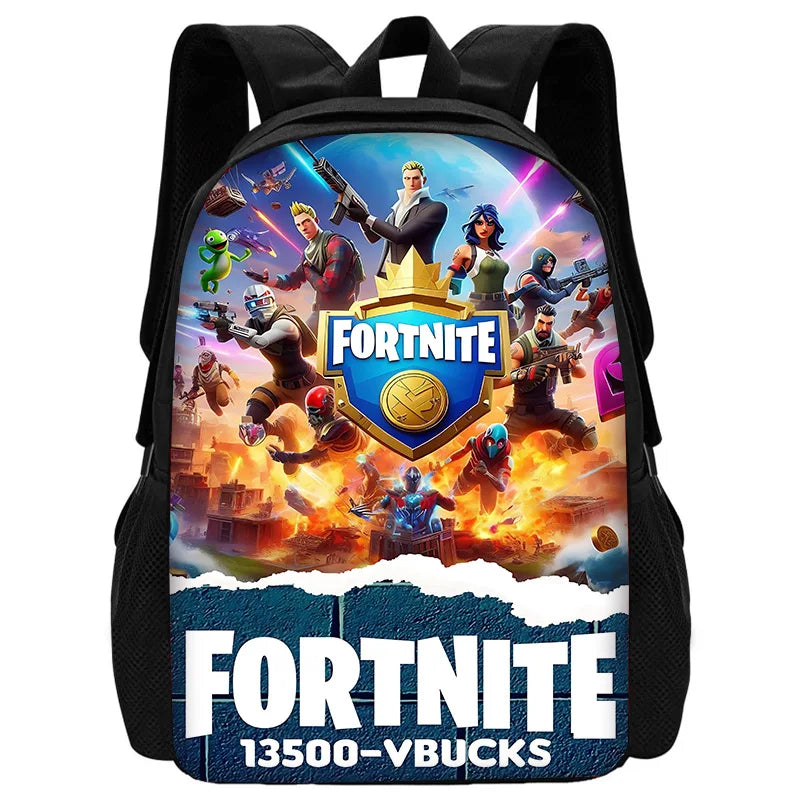 Trendiger FortniteS Kinderrucksack für Jungen und Mädchen, Schüler-Geburtstagsgeschenk, unisex, langlebiger Schul- und Campingrucksack