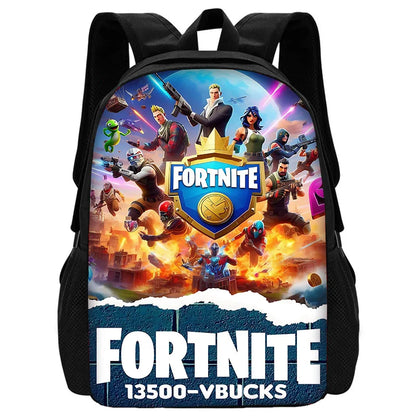 Trendiger FortniteS Kinderrucksack für Jungen und Mädchen, Schüler-Geburtstagsgeschenk, unisex, langlebiger Schul- und Campingrucksack